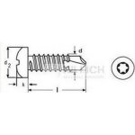 tex 4.2x19 A2 NEREZ půlkulatá hlava TORX 20 DIN 7504N TX [1 ks] – Zbozi.Blesk.cz