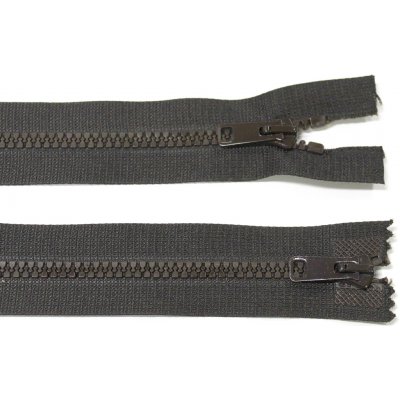 KOH-I-NOOR Kostěný zip no.5 rozepínací dvoucestný 55cm tmavě hnědý – Hledejceny.cz