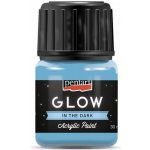 Pentart Akrylová barva svítící ve tmě 30 ml MODRÁ – Sleviste.cz