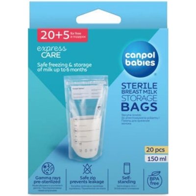 Canpol Babies sáčky k uchovávání odsátého mléka 70/001 20ks 150 ml – Zboží Dáma