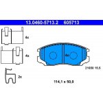 Sada brzdových destiček, kotoučová brzda ATE 13.0460-5713.2 – Sleviste.cz