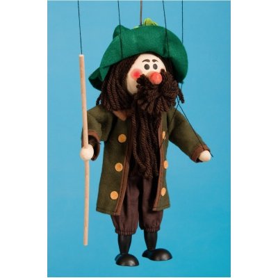 Mašek umělecká výroba Loutka dřevěná Krakonoš 20 cm – Zboží Dáma
