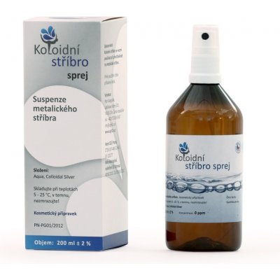 Koloidní stříbro koloidní stříbro sprej 20 ppm 200 ml