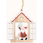 ZÁVES OKNO SANTA DREVO 13,5x0,8x15,5CM SUPER CENA! – Hledejceny.cz
