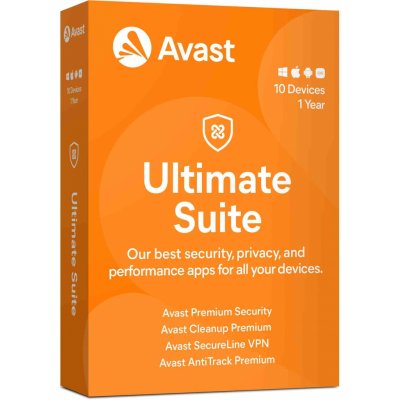 Avast Ultimate Multi-Device lic. 1 rok 10 lic. (aud.10.12m) – Hledejceny.cz