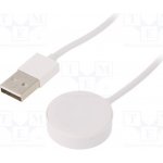 AKYGA AK-SW-15 Kabel: pro nabíjení chytrých hodinek; Apple; 1m; 1A; bílá – Zboží Živě