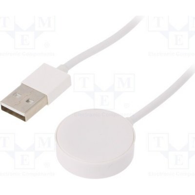 AKYGA AK-SW-15 Kabel: pro nabíjení chytrých hodinek; Apple; 1m; 1A; bílá – Zboží Živě