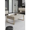 Konferenční stolek Hanah Home Luxe Travertine / Gold