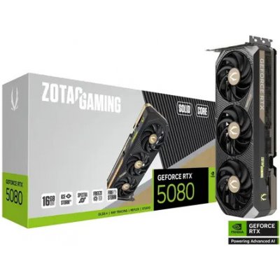 Zotac GeForce RTX 5080 SOLID CORE 16GB GDDR7 ZT-B50800D2-10P – Sleviste.cz