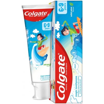 Colgate Kids 6-9 let Mild Mint magická zubní pasta pro děti 50 ml – Zbozi.Blesk.cz