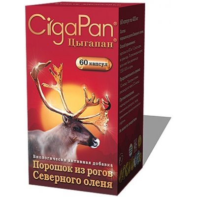 Tabletky z parůžků soba severního Cigapan 60 tablet – Hledejceny.cz