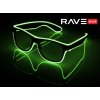Párty brýle RAVEON Brýle svítící Wayfarer style | Zelené