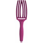 Olivia Garden Finger Brush kartáč na vlasy masážní 6-řadový střední Bright Pink – Zboží Mobilmania