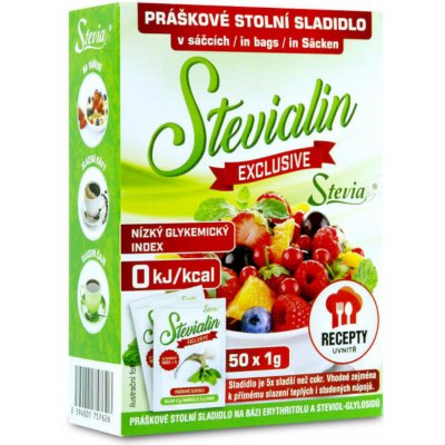 Stevialin Exclusive stolní sladidlo 50 x 1 g – Zboží Mobilmania