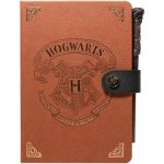 CurePink Poznámkový blok s propiskou Harry Potter: Erb Bradavic A5 14,8 X 21 cm CBA5001 – Zboží Živě