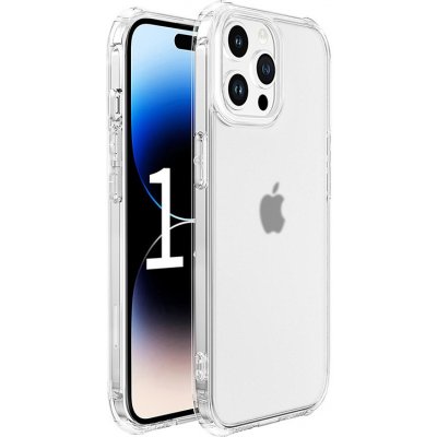AppleMix Kryt LEEU pro Apple iPhone 15 Pro Max - odolný - skleněný / gumový - průhledné – Zbozi.Blesk.cz