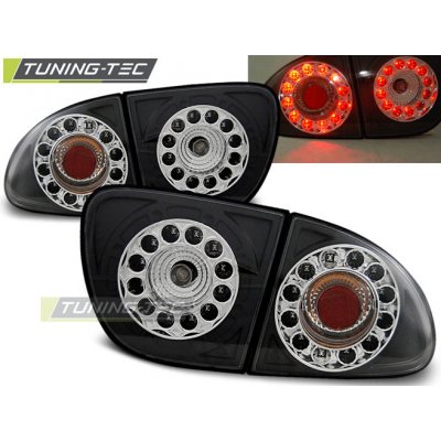 Zadní světla Seat Leon 98-05 - krystal/černé LED – Hledejceny.cz
