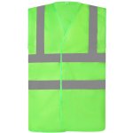 Yoko Hi-Vis síťovaná bezpečnostní vesta HVW120 limetková