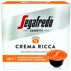 Segafredo Kávové kapsle Crema Rica pro Dolce Gusto 10 ks