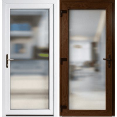 OknaDvereNaMiru.cz Vchodové plastové dveře 3-3 sklo crepi zlatý dub / bílá levé otevírání ven 100 x 210 cm – Zboží Mobilmania