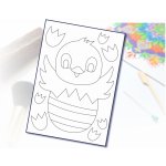 Radost v písku Šablona na pískování kuřátko se klube A4 210 x 297 mm – Zbozi.Blesk.cz