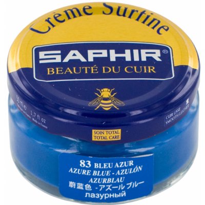 Saphir Barevný krém na kůži Creme Surfine 0032 83 Bleu Azur 50 ml