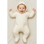 Baby Service Zimní kombinéza s kapucí wellsoft smetanová – Zboží Mobilmania