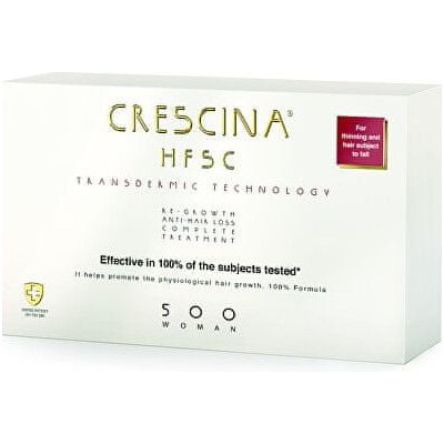 Crescina Transdermic 500 Re-Growth and Anti-Hair Loss proti vypadávání vlasů pro ženy 20 x 3,5 ml – Zboží Mobilmania