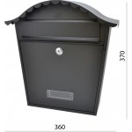 Poštovní schránka H 370 x L 360 mm x W 130 mm – HobbyKompas.cz
