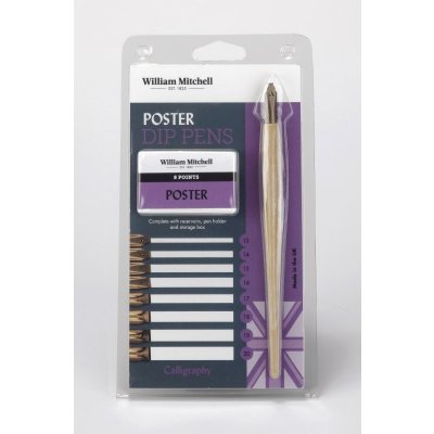 Kaligrafická sada William Mitchell Poster Dip Pens – Zboží Mobilmania
