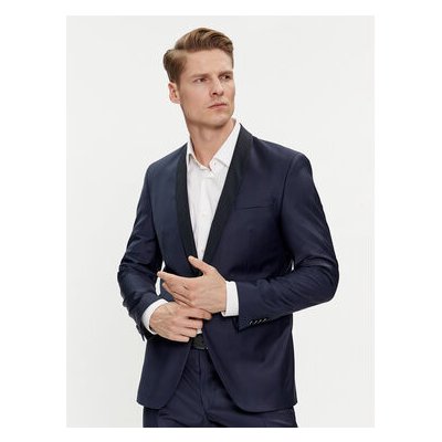 KARL LAGERFELD Oblek 105206 542096 Tmavomodrá Regular Fit – Zboží Dáma