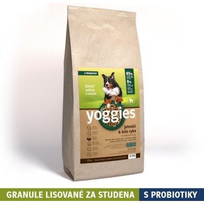 Yoggies granule lisované za studena s probiotiky Jehněčí maso & bílá ryba 2 kg – Sleviste.cz
