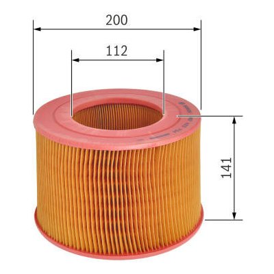 Vzduchový filtr Bosch 1 457 433 734 – Hledejceny.cz