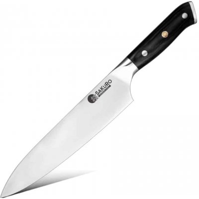 SaKuRo Kuchyňský nůž šéfkuchař Hanzo Black DE 20 cm – Sleviste.cz