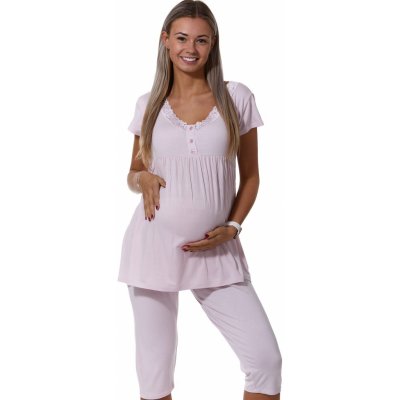 Těhotenská pyžama a košilky 700 – 1 000 Kč, M, růžová, 100% bavlna – Heureka .cz