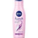 Nivea Hairmilk Shine pečující šampon 400 ml – Zboží Dáma