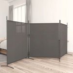 VidaXL 350280 dělicí Paraván šedá 180 x 525 cm – Zboží Dáma
