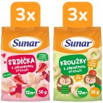 Sunar dětský mix jahodové a jablečné křupky 6 × 50 g – Sleviste.cz