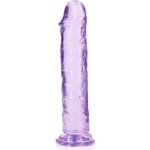 RealRock Crystal Clear Realistic 9 fialové dildo s přísavkou 25,5 x 4,5 cm – Zboží Mobilmania