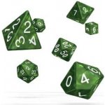 Oakie Doakie RPG sada 7 vícestěnných kostek zelený mramor – Zboží Živě