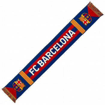 Šála FC Barcelona pletená