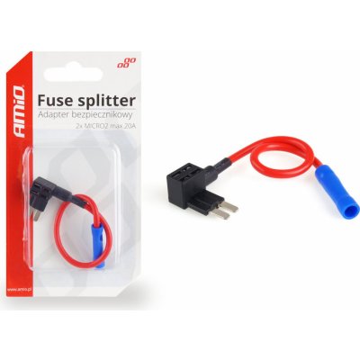 Amio Pojistkové pouzdro na MICRO 2 plochou pojistku s odbočkou TWIN - – Hledejceny.cz