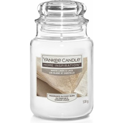 Yankee Candle White Linen & Lace 538 g – Zboží Mobilmania