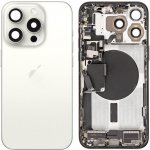 Apple iPhone 14 Pro - Zadní housing s předinstalovanými díly (Silver)