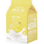 A’Pieu Banana Milk One-Pack vyživující jednorázová bavlněná maska s výtažky mléka a banánů 21 g – Zboží Dáma