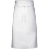 Zástěra Link Kitchen Wear Kuchařská zástěra Xl X1000 White 70x120cm