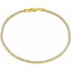 Náramek Gemmax Jewelry Působivý elegantní zlatý se zirkony GLBYB162899