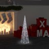 Vánoční osvětlení Nabytek XL Akrylový dekorativní světelný LED kužel studený bílý 60 cm