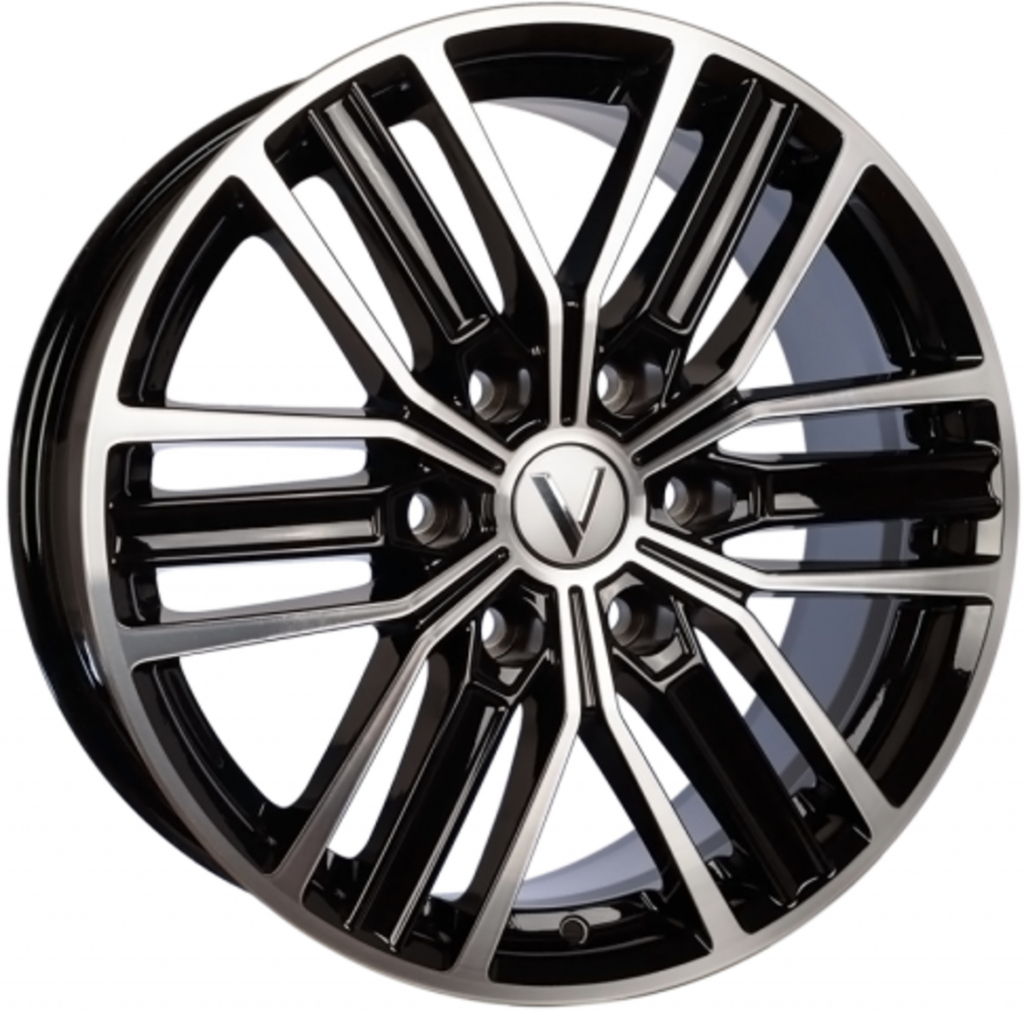 Vector B218 7,5x18 6x139,7 ET25 black polished