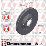 ZIMMERMANN2 Brzdový kotouč 460.1584.70 | Zboží Auto